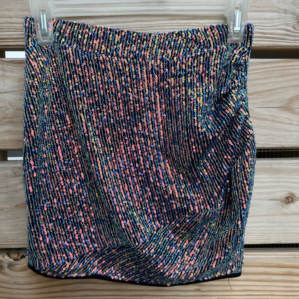 Misty Sequin Wrap Skirt - Superdown